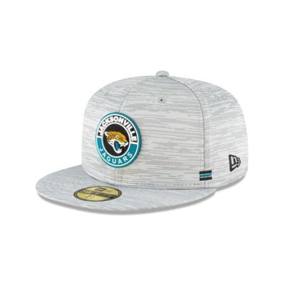 Jacksonville Jaguars Gorra | New Era Official NFL Fall Sideline 59fifty Fitted Cap Mexico - Grises